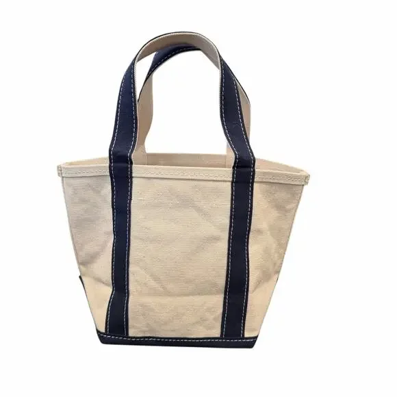 NWT Anthropologie The Hartley Cotton Canvas Tote Blue Beaded Lemon Print - Picture 7 of 11